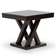 Bowery Hill Square End Table in Cappuccino
