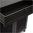 Bowery Hill 4-Shelf Engineered Wood Shoe Storage Cabinet in Espresso