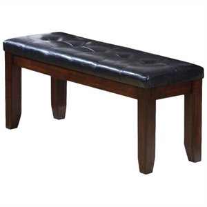 Bowery Hill Bench in Cherry and Black