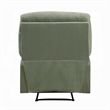 Bowery Hill Microfiber Upholstered Recliner in Sage