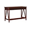 Bowery Hill 1-Drawer Transitional Wood Desk in Antique Tobacco