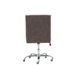 Bowery Hill Transitional Fabric Armless Office Chair in Charcoal Gray