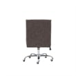 Bowery Hill Transitional Fabric Armless Office Chair in Charcoal Gray