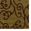 Bowery Hill 96'' x 120'' Transitional Fabric Hand Tufted Rug in Green/Brown