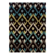 Bowery Hill 96'' x 120'' Transitional Fabric Hand Tufted Rug in Black/Teal