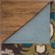 Bowery Hill 96'' x 120'' Transitional Fabric Hand Tufted Rug in Brown/Green