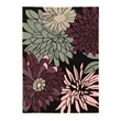 Bowery Hill 96'' x 120'' Transitional Fabric Hand Tufted Rug in Black/Pink/Green