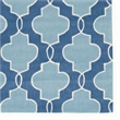Bowery Hill 96'' x 120'' Transitional Fabric Hand Tufted Rug in Blue