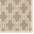 Bowery Hill 8' x 10' Hand Hooked Quatrefoil Wool Rug in Gray
