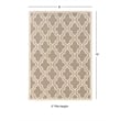 Bowery Hill 8' x 10' Hand Hooked Quatrefoil Wool Rug in Gray