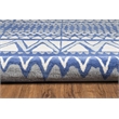 Bowery Hill 60''x 96'' Transitional Wool Hand Tufted Rug in Ivory/Blue