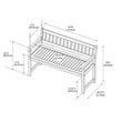 Bowery Hill Patio Bench in Teak
