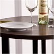 Bowery Hill Pub Table in Burnt Oak and Black