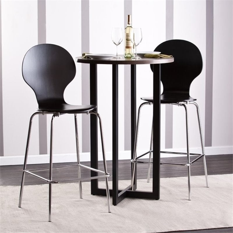 Bowery Hill Pub Table in Burnt Oak and Black