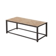 Bowery Hill Terracotta Tile Top Coffee Table in Hammered Brown