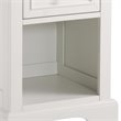 Bowery Hill 1 Drawer Wood Nightstand in Off White