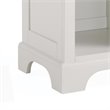 Bowery Hill 1 Drawer Wood Nightstand in Off White