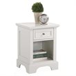Bowery Hill 1 Drawer Wood Nightstand in Off White