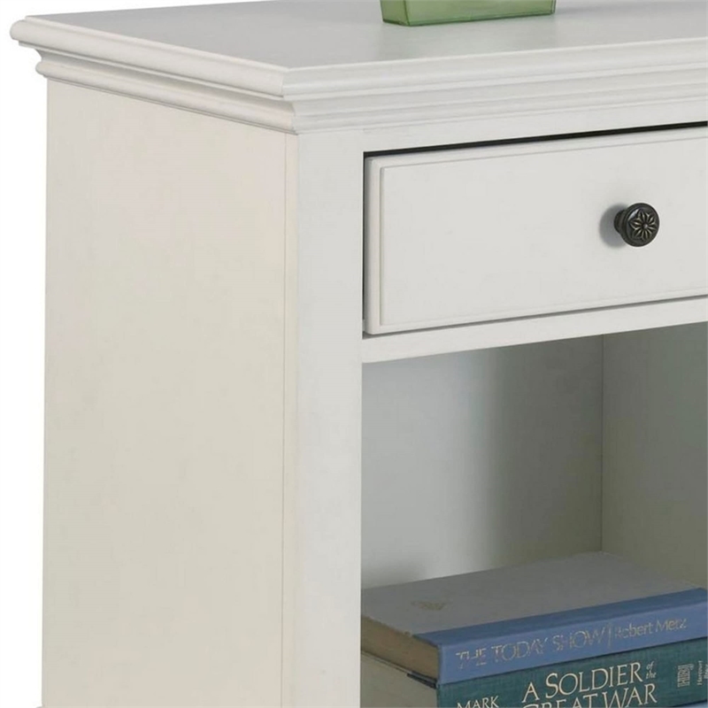 Bowery Hill Nightstand in Brushed White