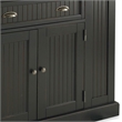 Bowery Hill 1-Drawer Traditional Wood Kitchen Island in Black