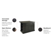 Bowery Hill 1-Drawer Traditional Wood Kitchen Island in Black