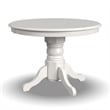 Bowery Hill Round Pedestal Dining Table in Antique White | Cymax Business