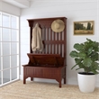 Bowery Hill Solid Hard Wood Hall Tree with Lift-Up Storage Seat in Cherry