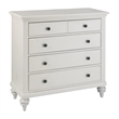 Bowery Hill Engineered Wood 4-Drawers Bedroom Chest in Off White