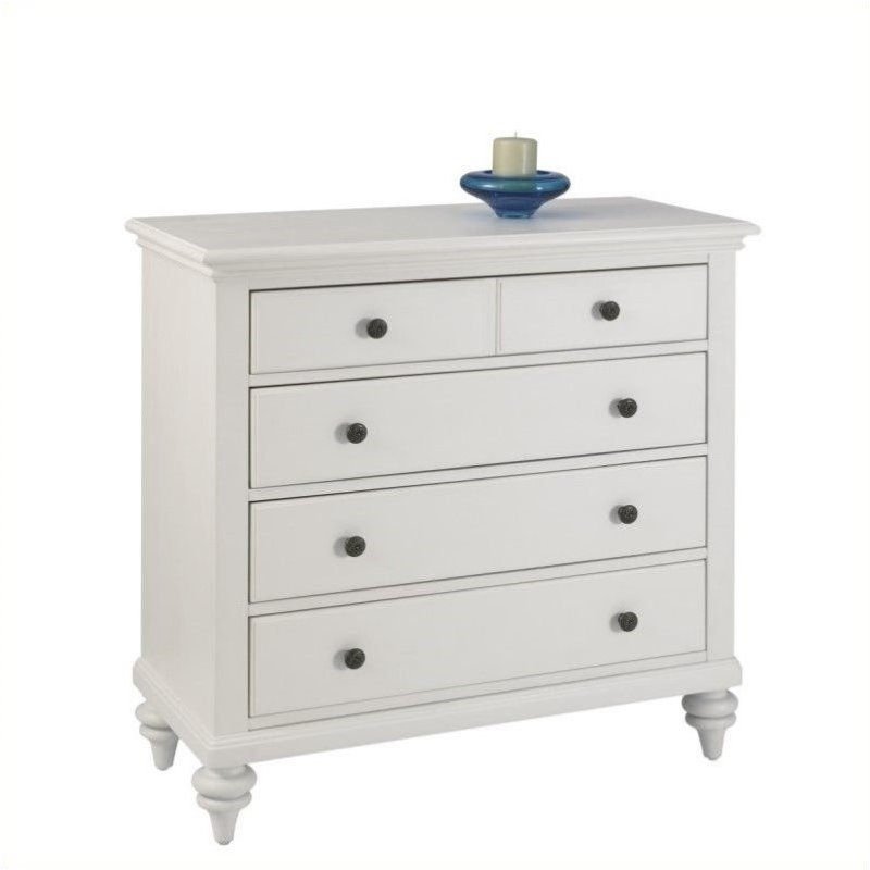 Bowery Hill Engineered Wood 4-Drawers Bedroom Chest in Off White
