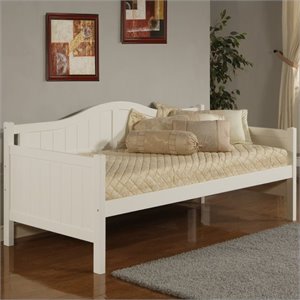 bowery hill twin wood daybed in white