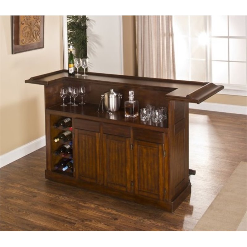 American Heritage Billiards Trenton Home Bar in Black 600037BLKRF