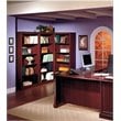Bowery Hill 5 Shelf Wood Bookcase in Harvest Cherry