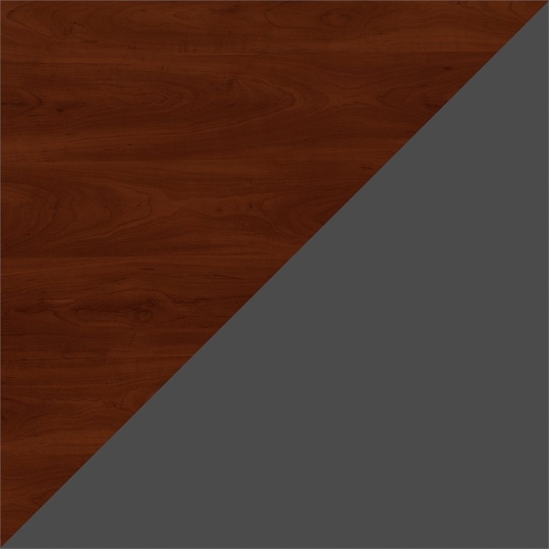 Bowery Hill Contemporary Engineered Wood Storage Cabinet in Cherry
