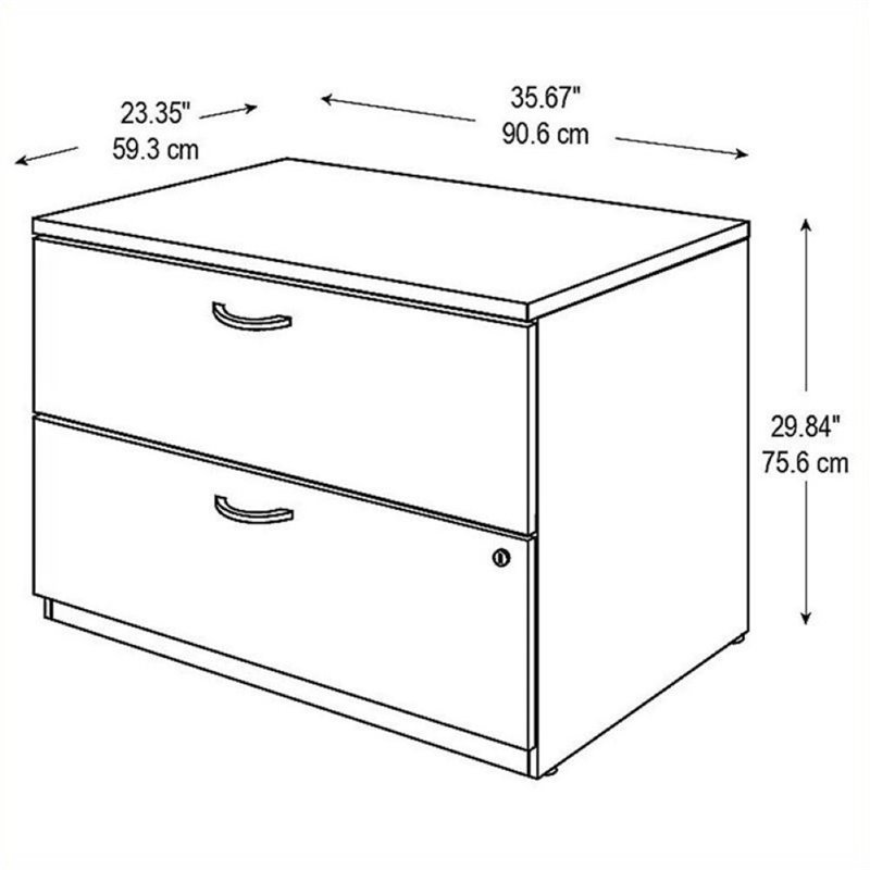 Bowery Hill 2 Drawer Lateral File in Mocha Cherry