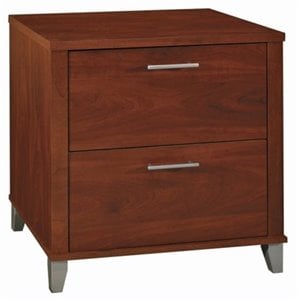 bowery hill 2 drawer lateral file cabinet in hansen cherry