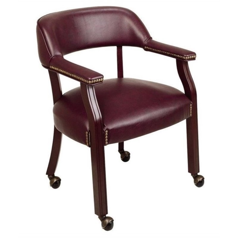 Bowery Hill Traditional Guest Chair with Casters