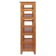 Bowery Hill 3-Tier Transitional Solid Wood Bookshelf in Honey Brown