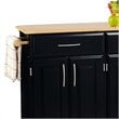 Bowery Hill Kitchen Cart in Black
