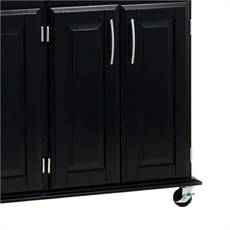 Bowery Hill Kitchen Cart in Black
