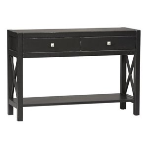 Bowery Hill Console Table in Antique Black