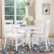 Bowery Hill 5 Piece Round Dining Set in Antique White
