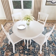 Bowery Hill 5 Piece Round Dining Set in Antique White