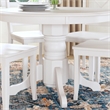 Bowery Hill 5 Piece Round Dining Set in Antique White