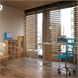 Bowery Hill Corrugated 36 Compartment Literature Organizer in Oak