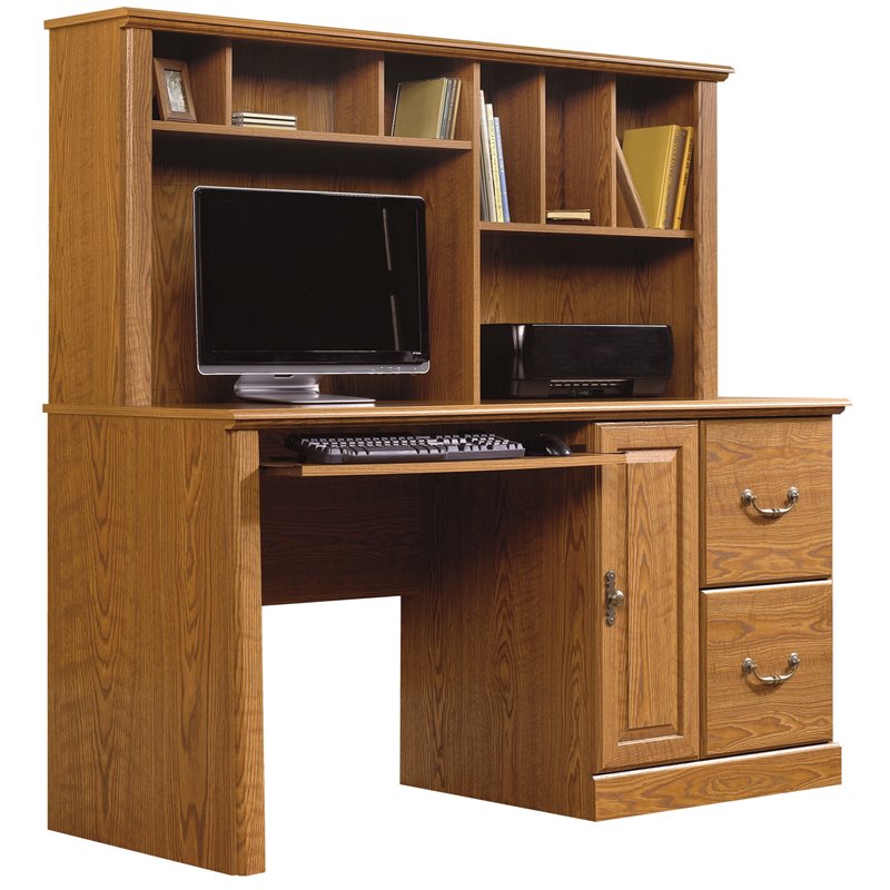 bowery hill computer desk with hutch