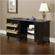 Bowery Hill Engineered Wood Craft and Mobile Sewing Cart in Cinnamon Cherry