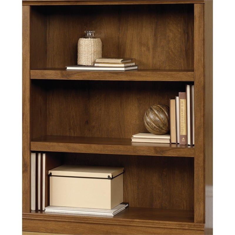 Bowery Hill 3 Shelf Bookcase in Oiled Oak