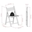 Bowery Hill Transitional Solid Wood Folding Chair Set in Natural (Set of 4)