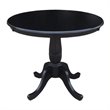 Bowery Hill Round Dining Table in Black