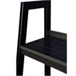 Bowery Hill 4 Shelf Ladder Bookcase in Black (Set of 2)